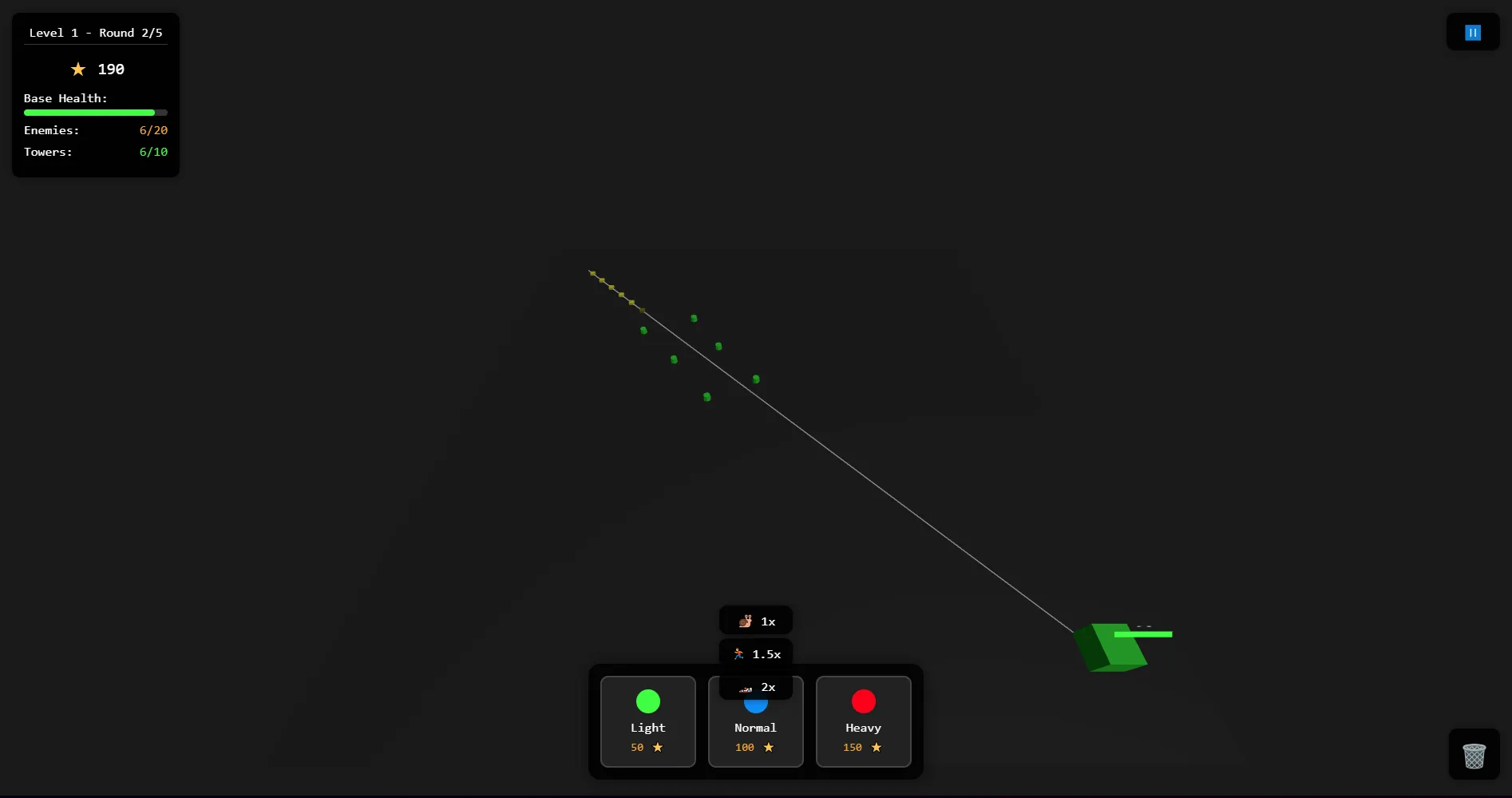Preview of BitDefense - A Browser Tower Defense Game