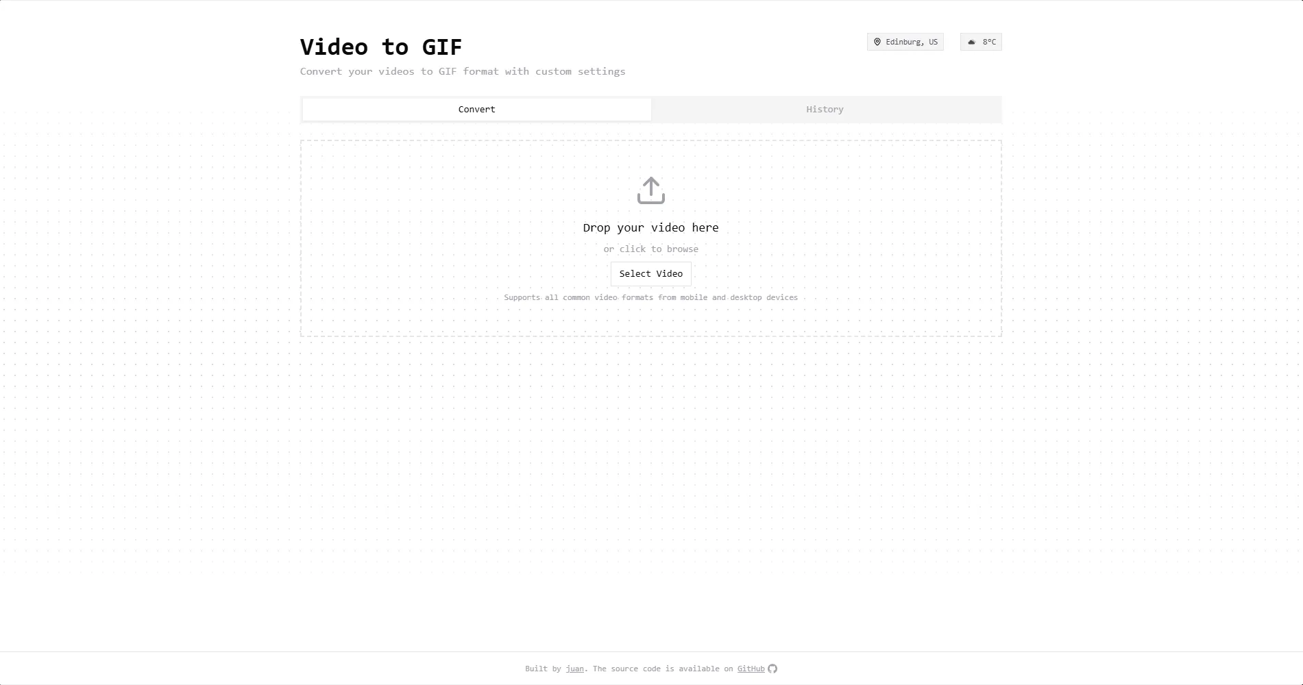 Preview of Video to GIF Converter